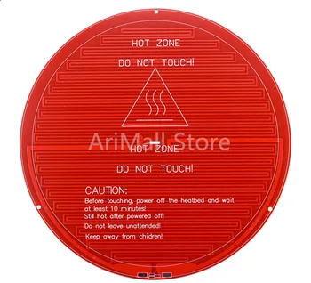 

3D Printer Red Hotbed MK2Y PCB Round HeatBed dia 200mm RepRap Aluminum plate heatbed circular hotbed