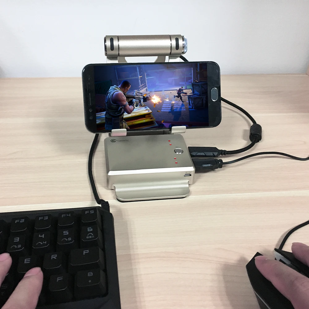 GameSir X1 BattleDock Converter Stand Docking for PUBG, FPS games, Using with keyboard and mouse, Portable Phone Holder