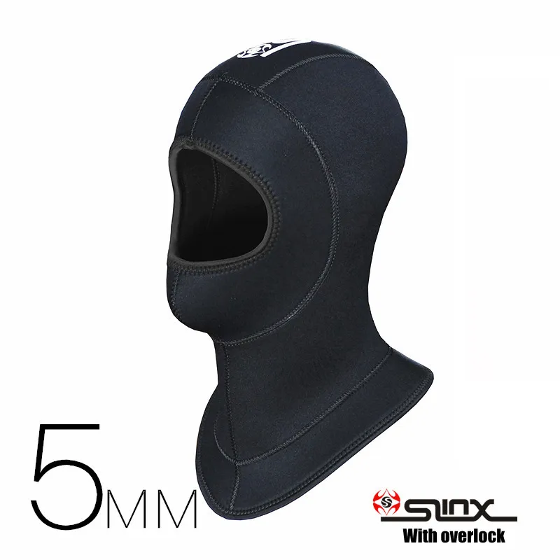 SLINX, как 5 мм, Неопреновая Водонепроницаемая шапка для подводного плавания, оборудование для подводной охоты, рыбалки, подводного плавания, плавания, шеи, маска с капюшоном
