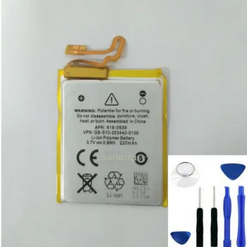 

Tested New 220mAh 3.7V Li-ion Battery Replacement 330mAh for iPod Nano 7 7th Gen with Free Tools