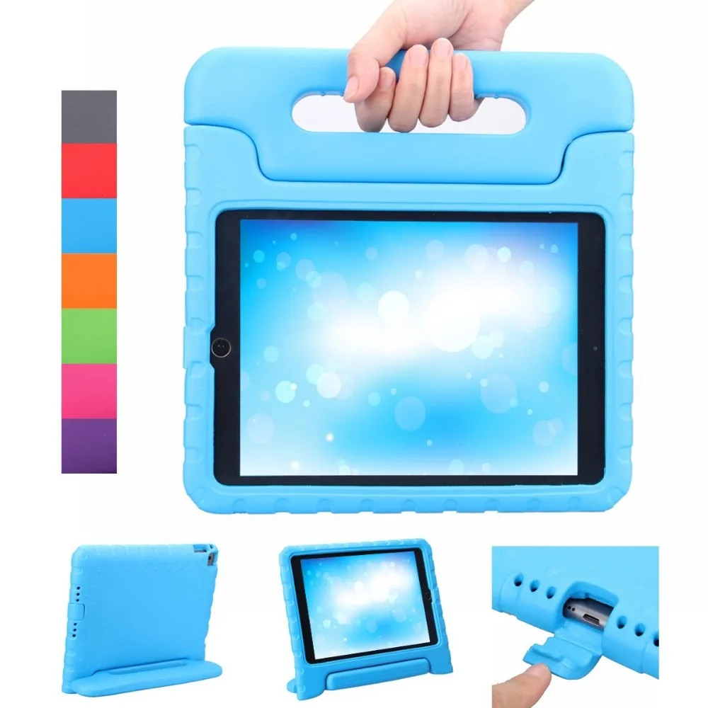 

For iPad Air 2 EVA Case Cover Kids Safes Foam Shockproof Cover Soft Skin Case for iPad 6 Air 2 6 Colors,Wholesale