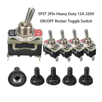 

On/Off Mini Small SPST Toggle Switch Miniature + Waterproof Cover Cap