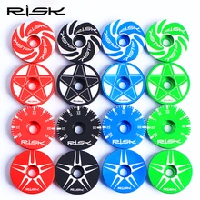Colourful CNC Aluminum Bicycle Headset Cap For Mountain Road Bike 1 1/8"(28.6mm) Steerer Fork Headset Stem Top Cap 9.2g