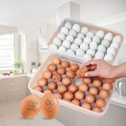 High Quality Household Creative Refrigerator Food Dumplings Eggs Airtight Storage Container Shockproof Fresh Storage Box