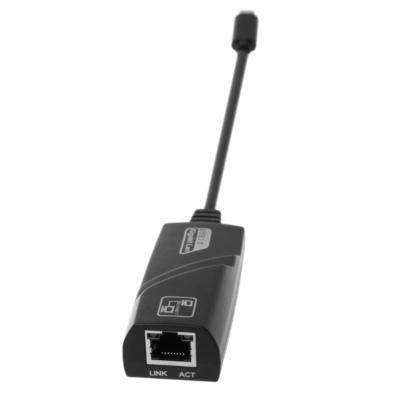 JINSHENGDA USB 3,1 Тип C USB-C к RJ45 Lan сетевой адаптер Gigabit Ethernet 10/100/1000 Мбит/с