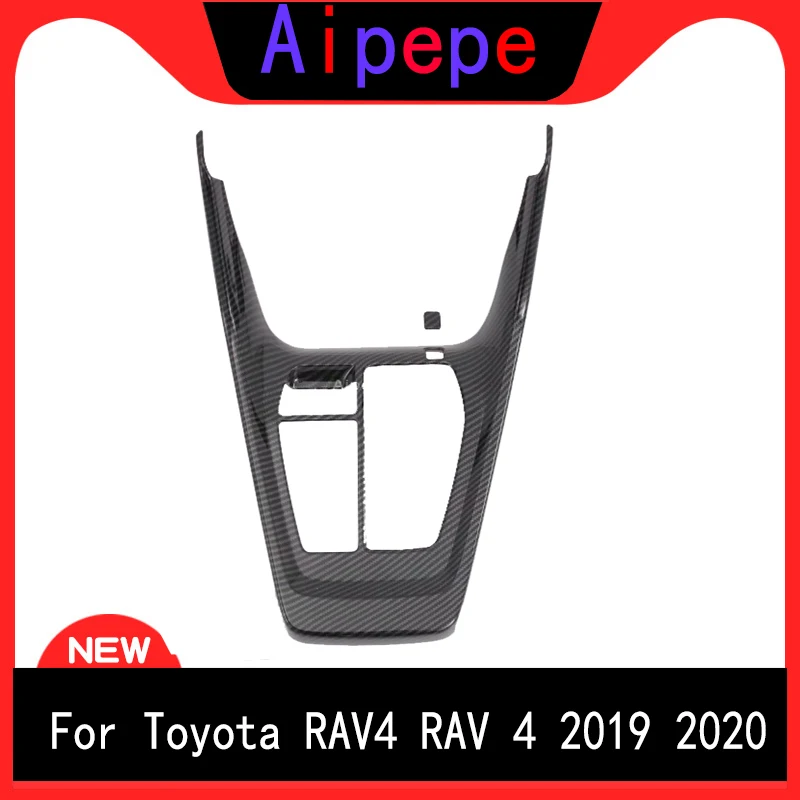 

Car Styling For Toyota Rav4 Rav 4 2019 2020 Carbon Fiber Gear Shift Box Cover Molding Trim Decorate Sticker Interior Accessories