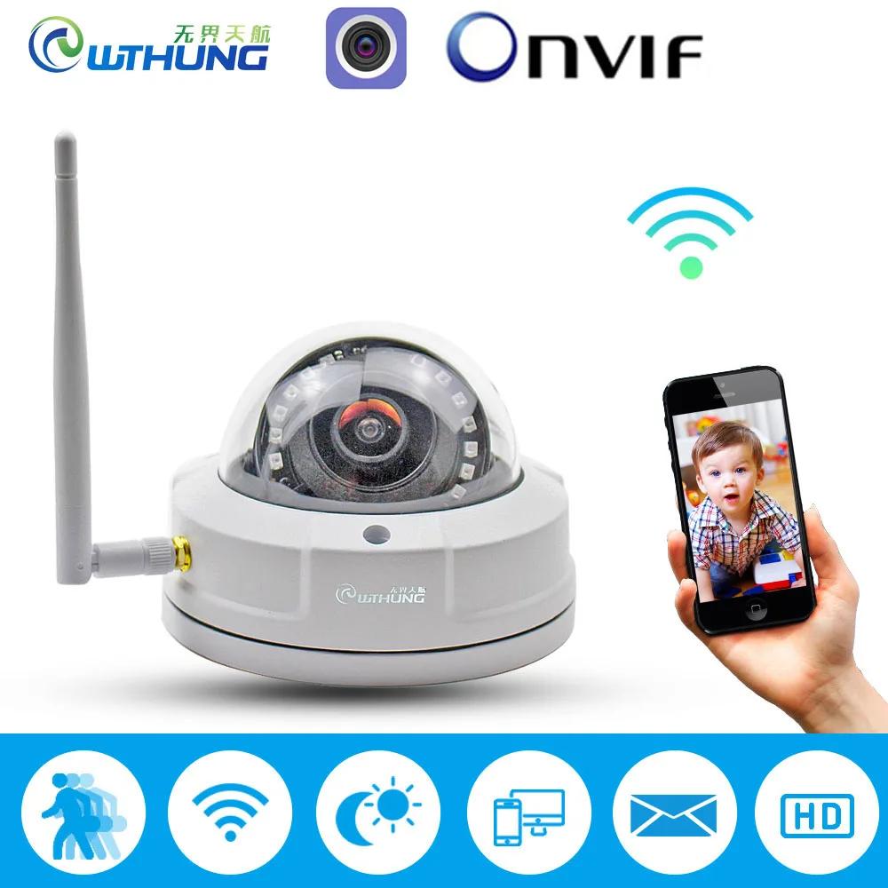 

CamHi 1080P SONY307 960P 720P Wireless Wired IP Camera 1.8mm Onvif IR Cut Filter Motion Detection Metal Dome Waterproof Security