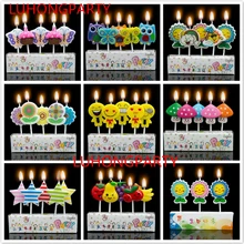 

1 Set.Creative Cartoon Kid's Birthday Cake/Cupcake Toppers Party Birthday Candle Creative Birthday Cake Candles.Party Supplies