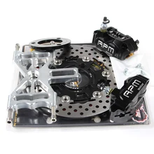 Мотоцикл скутер Мотоцикл Байк 2 тормозные Штангенциркули адаптер/кронштейн для задний плоский Вилы Тормозные системы для Honda Yamaha