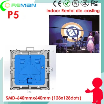

Cheap price indoor led video wall p5 p4 p3, full color smd2121 p5 640x640mm led cabinet for 320x160mm