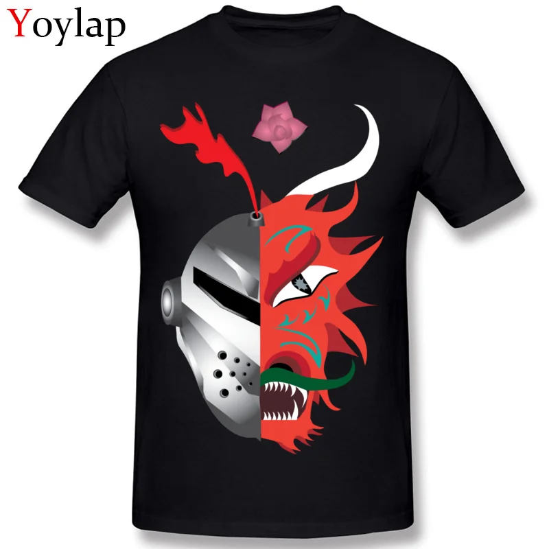 

Cool Design O-Neck Men's T-shirt Cotton Tops & Tees Summer Fall Short Sleeve Fashion Cartoon Clothing Knight Dragon Sant Jordi