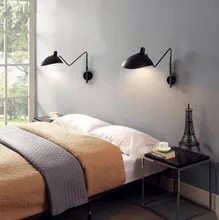 Nordic Creative Retro Loft Simple Serge Mouille Claws Wall Lamp Long Swing Rod Duckbill Wall Light