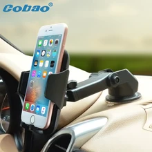 Cobao Универсальный приборная панель для автомобиля держатель мобильного телефона Подставка лобовое стекло 360 регулируемый, для смартфона автомобильный держатель крепление для huawei iPhone