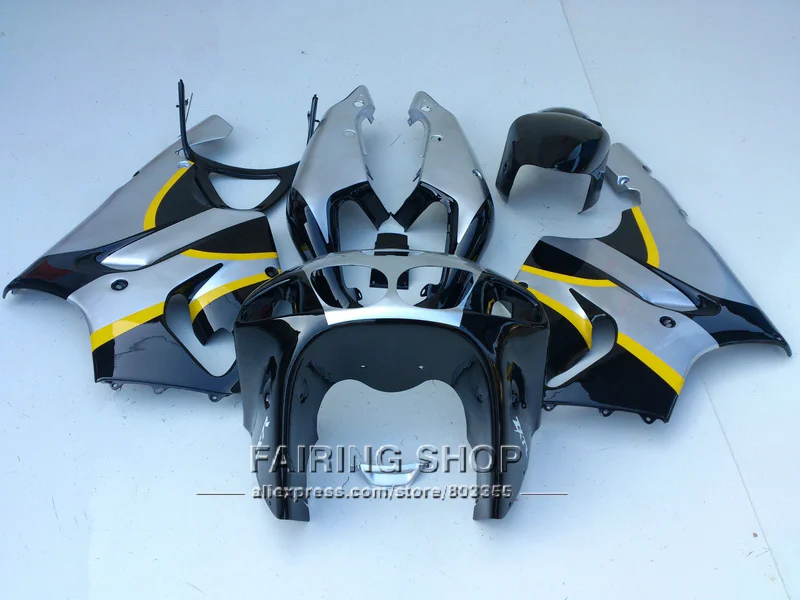 Серебристый Обтекатели пригодный для Kawasaki ninja ZX7R 1996 1997 1998 1999 2000 2001 2002 2003 96 01 02 03