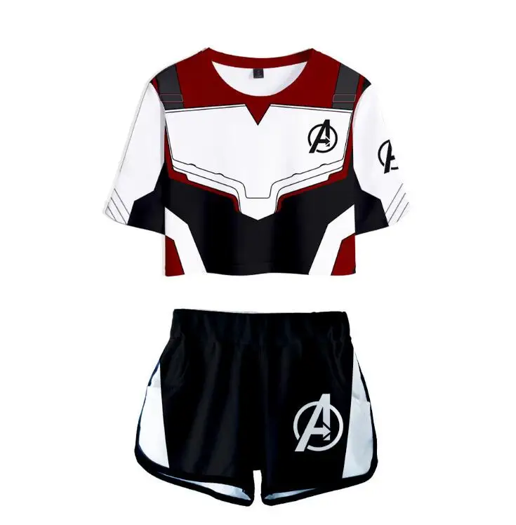 

3D Printed Quantum Realm Women's Sets Cool Cool Summer Cool Fashion Harajuku Short Sleeve T-shirt and Short Pants Sets