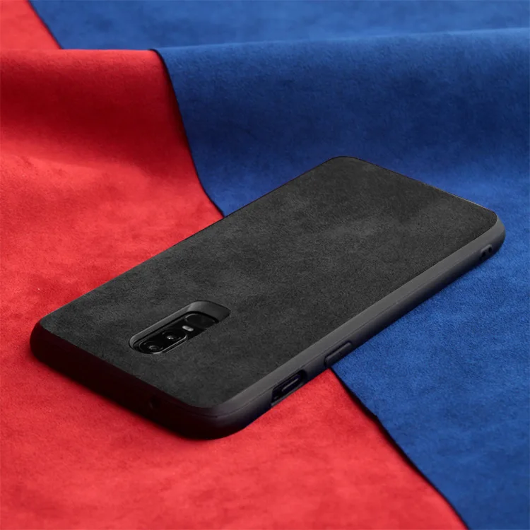 

Italian Suede Like Fabric Fur Leather Cover for Oneplus 5 6 7 5T 6T Cases Luxury Protection Phone housing Shell Case for 7 pro