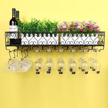 

Hanging Upside Down Goblet Household Suspension Cup Holder Wine Rack Display Rack Hanging Wall Wine Holder