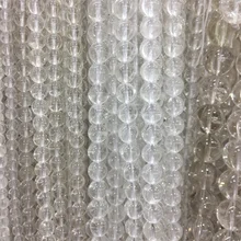 Натуральный камень гладкий прозрачный белый кварц кристаллы драгоценный камень бусины свободной формы 1" Strand 4 6 8 10 12 мм для ювелирных изделий браслет решений DIY