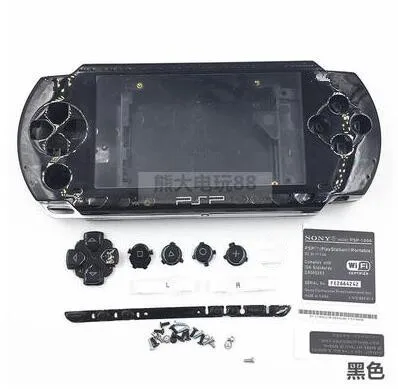 9 цветов Замена Полный корпус чехол для psp 1000 Полная кнопка оболочки+ наклейки+ винты