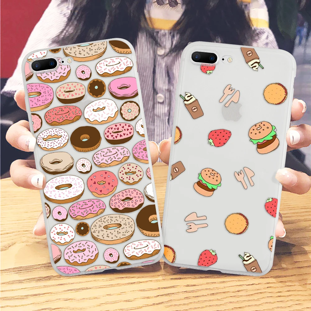 

Summer Fruits Patterned Back Cover For iPhone 8 Plus 7 6 6S Plus 5 5S SE Soft TPU Matte Cases For iPhone X XR XS Max 9 10 Fundas