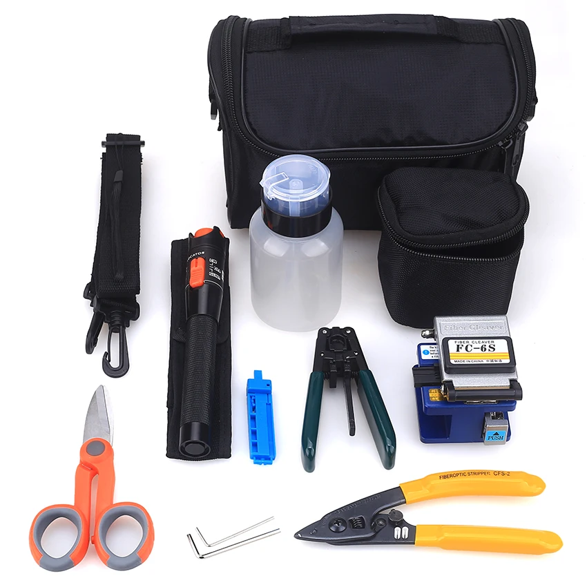 KELUSHI 15pcs/set FTTH Fiber Optic  Tool Kit with