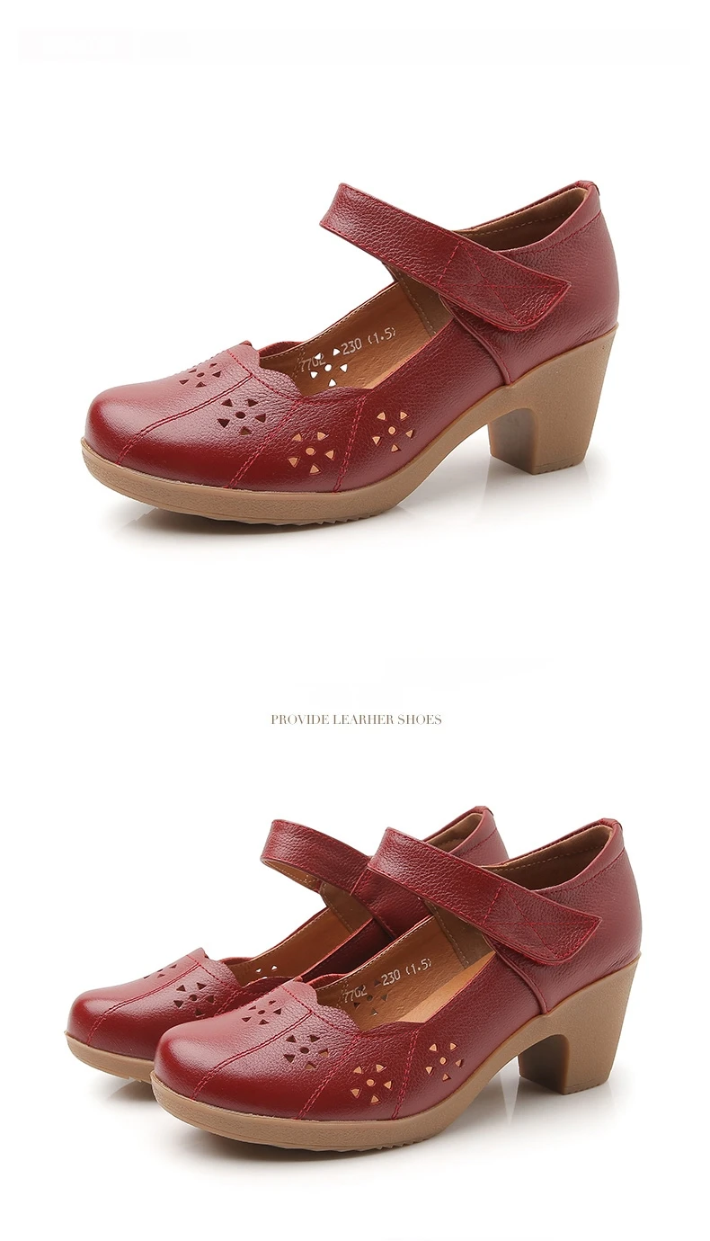 Демисезонная обувь; женские туфли-лодочки из натуральной кожи; женские кожаные туфли с круглым носком на платформе; размеры 32-42