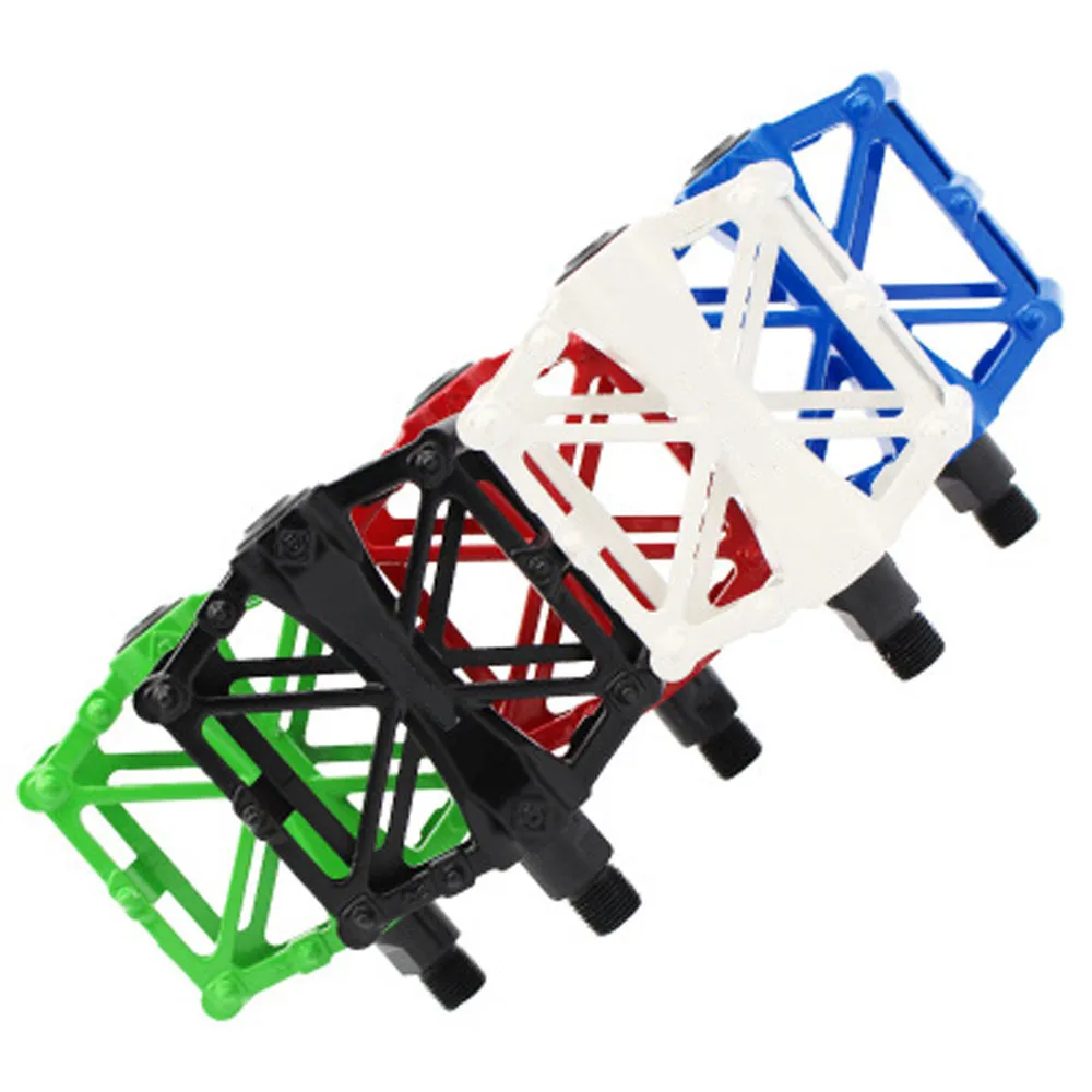 Bike Pedals Mountain Road Bicycle Flat Platform MTB Cycling Aluminum Alloy Black Bycycle Accessories Frame #3S26 (3)