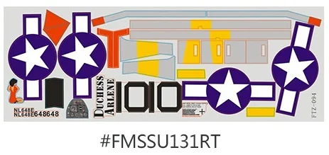 

Decal / Sticker for FMS Model 1400mm P51D V8 FMS008
