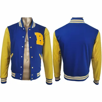 

Men boys Riverdale Archibald Archie Andrews cosplay jacket coat halloween costume make-up xmas birthday gift daily wear