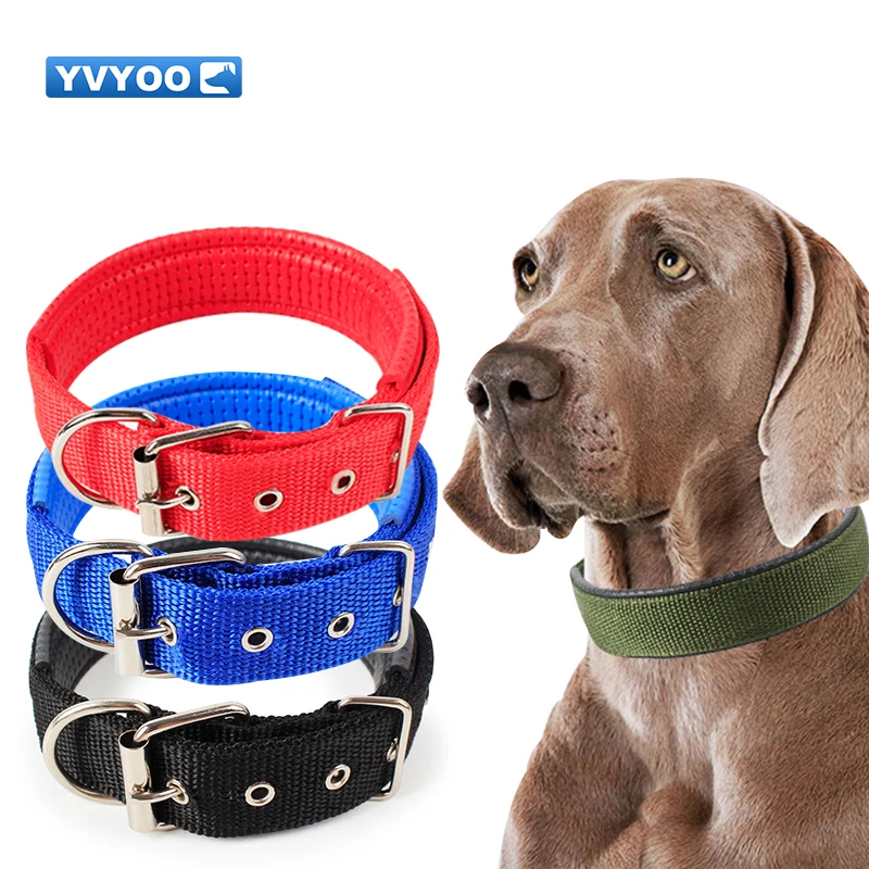 

YVYOO Fashion Pet Dog Collars Adjustable Nylon Cat Collar For Small Medium Dogs 4 Colors 4 Sizes S-XL B10