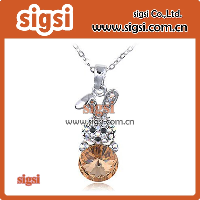 

Высококачественная Милая подвеска стразы Хрустальный кролик charm