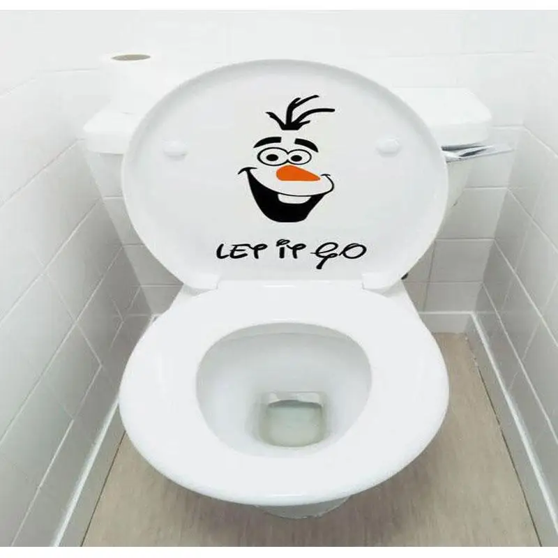 Let It Go &quotмультфильм Забавный усовершенствованный стульчак/Модная этикетка
