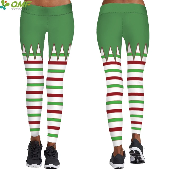 santa yoga pants