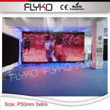 led dj фон 10ft на 20ft P50mm видео занавес дисплей Дорожный Чехол для экрана