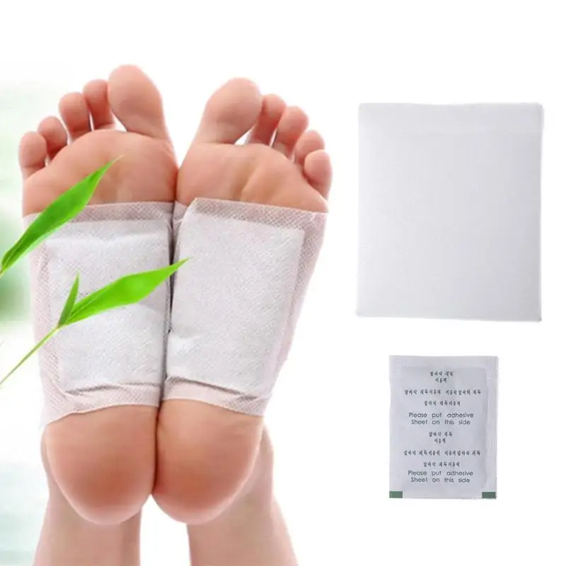 

10pcs Bamboo Vinegar Detox Foot Patch Adhesive Sheet Removing Toxins Foot Plaster Sleep Helping Foot Pads