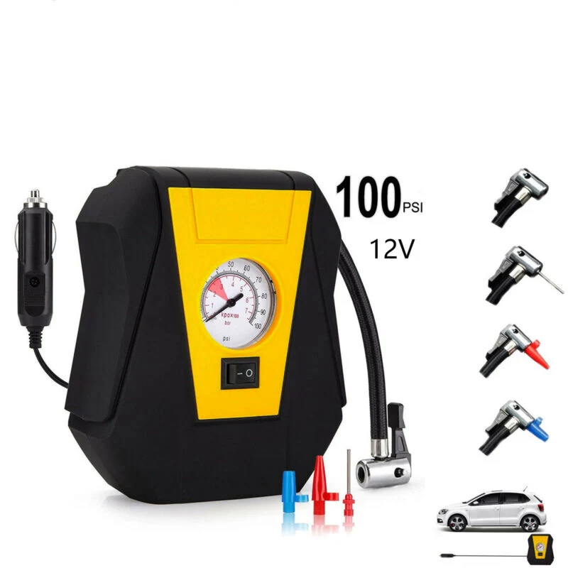 

Accessories Tools Air Compressor Tire inflator Electric Pump Portable Multi-purpose Pressure Lightweight Useful