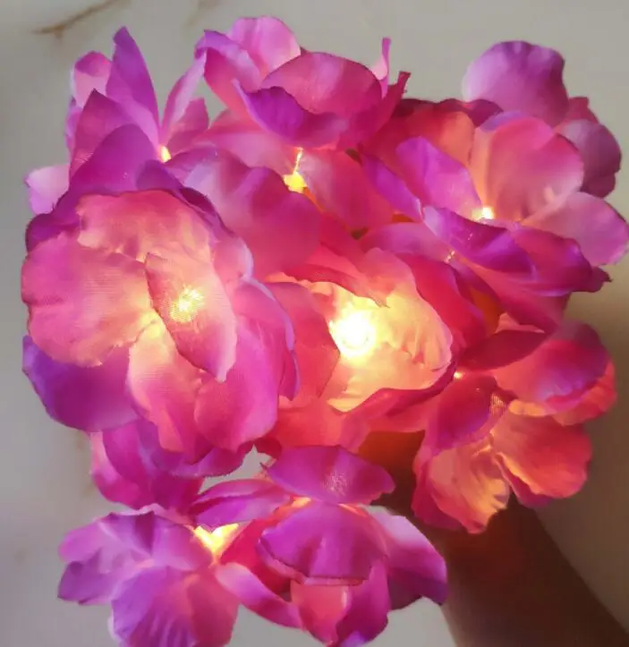 

decoration LED flower string light holiday battery box lamp string 2m 10led