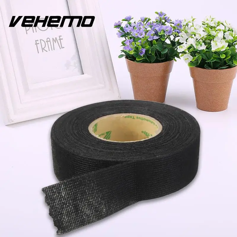 

15m Car Vehicle Wiring Harness Noise Sound Insulation Adhesive Felt Fleece Tape
