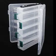 TSURINOYA Plastic Fishing Lure Box 21x17x5cm 12Compartments Double Sided Waterproof Fishing Tackle Pesca Accessories Fishing Box