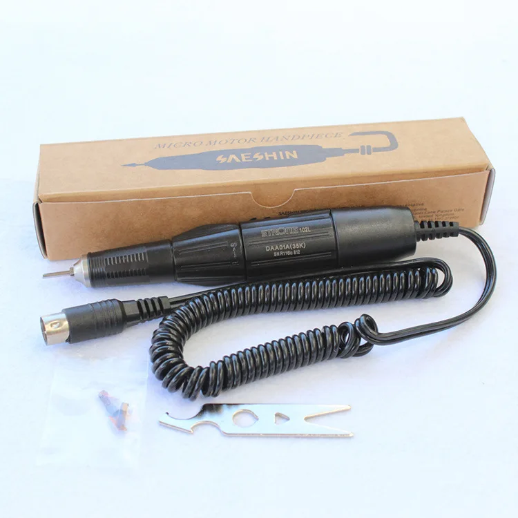 Günstige 35,000RPM 102L 2.35mm schwarz griff Datei Bits Nägel polieren Kunst stift für Starke 210 204 90 serie Elektrische Nagel Bohrer maschine Werkzeug