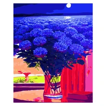 Цветок sea.40 x 50 см, картина по номерам, сделай сам, настенное искусство, украшение гостиной, пейзаж, фигура, животное, цветок, мультфильм