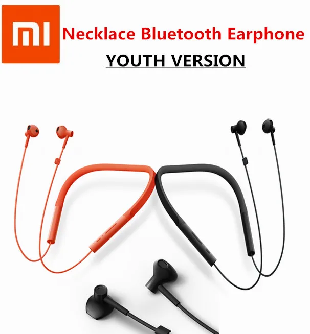 

original Xiaomi Necklace Bluetooth Earphone youth version Wireless Earbuds with Mic and In-line Control In-Ear