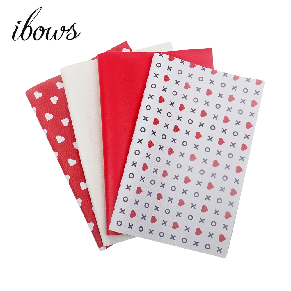 22 см * 30 Синтетическая кожа разные оттенки красного волоконный текстильный лист