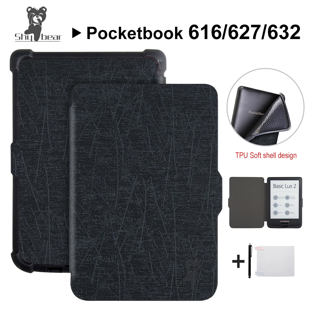 Чехол Shy Bear для Pocketbook 616/627/632 6 дюймов чехол ноутбука Lux4 Touch hd3 Basic Lux2 защитный из ТПУ +