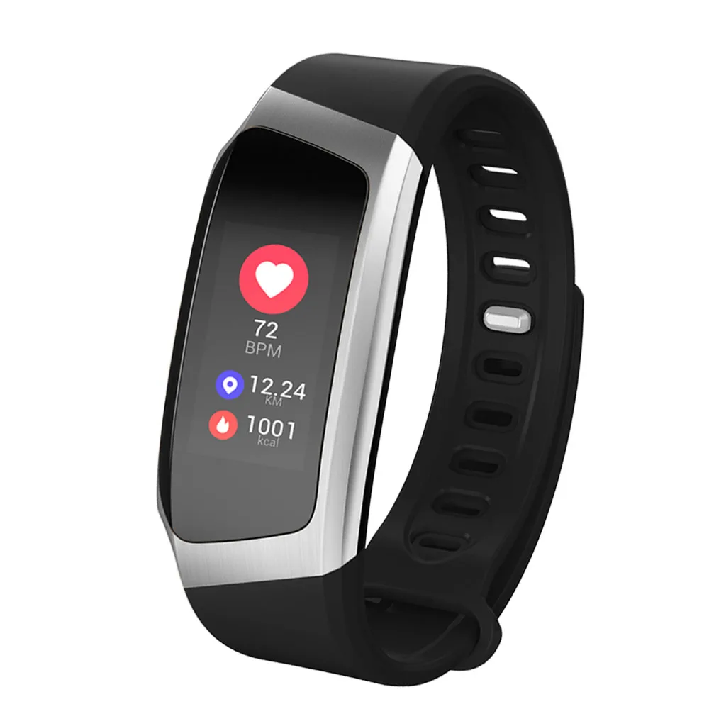 2018 Newest Color Screen Heart Rate Blood Pressure Monitor Smart Bracelet Pedometer Sports Fitness Bracelet for IOS/Android