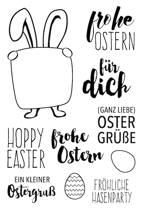 

HOPPY EASTER Transparent Clear Silicone Stamp/Seal for DIY scrapbooking/photo album Decorative clear stamp G906