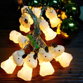 

1.5m Unicorn Christmas Halloween Lights Decoration Led String Lights battery Garden Party fairy gift kid Baby bedroom decoration