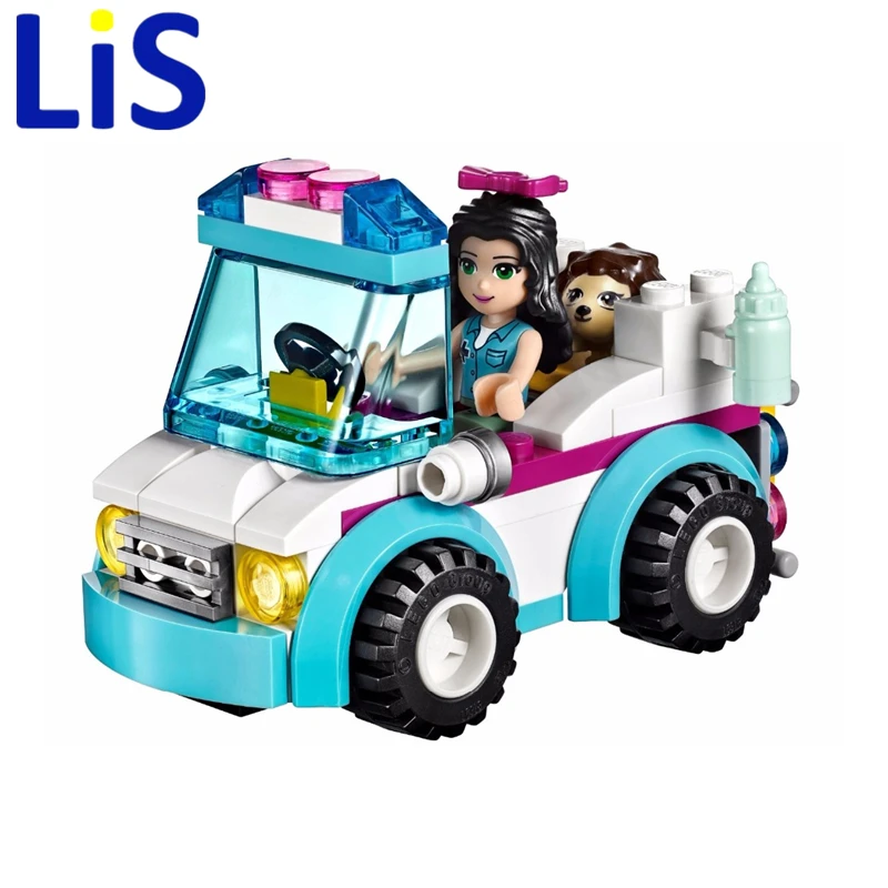 

Lis BELA 10534 Series Vet Ambulance Building Blocks Classic For Girl Kids Model Toys Marvel Kids toys Christmas gifts