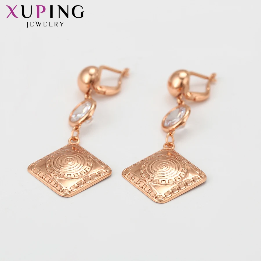 Xuping Luxury Long Earrings Elegant Simple Little Fresh Jewelry for Women Girls Romantic Must-have Charms Gift S197.2-97913