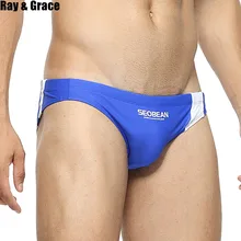 RAY GRACE, летние мужские плавки с низкой талией, сексуальные мужские плавки, дышащие плавки, быстросохнущее Мужское нижнее белье